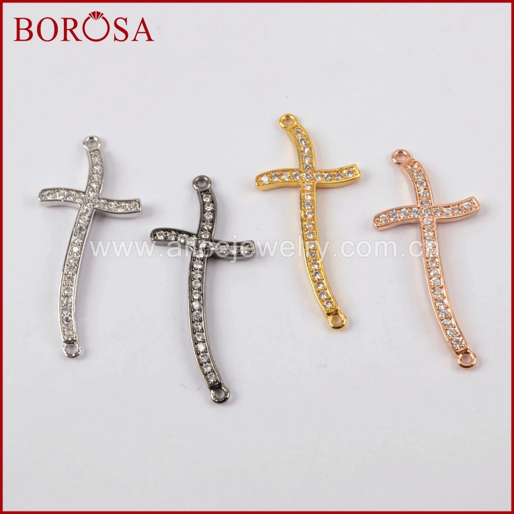 BOROSA золотой/черный/розовое золото/серебряный цвет крест форма CZ проложить Белые цирконы кристалл кулон для ожерелья модные ювелирные изделия WX510
BOROSA золотой/черный/розовое золото/серебряный цвет крест форма CZ проложить Белые цирконы кристалл кулон для ожерелья модные ювелирные изделия WX510