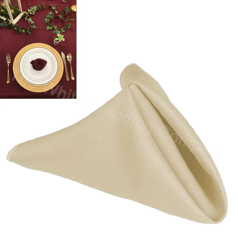 12inch Square Beige Mexican Wedding Table Linen Napkins Party Napkin Airplane Decoration Polyester Restaurant Wholesale
12inch Square Beige Mexican Wedding Table Linen Napkins Party Napkin Airplane Decoration Polyester Restaurant Wholesale