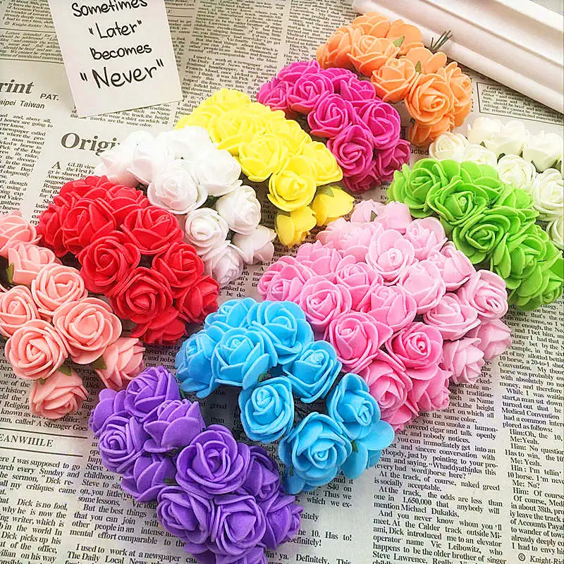 144pcs 2cm Mini Foam Rose Artificial Flower Bouquet Multicolor Rose Wedding Flower Decoration Scrapbooking Fake Rose Flower
144pcs 2cm Mini Foam Rose Artificial Flower Bouquet Multicolor Rose Wedding Flower Decoration Scrapbooking Fake Rose Flower