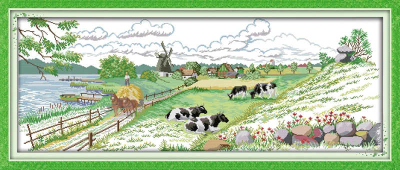 Pasture scenery counted printed on fabric DMC 14CT 11CT Cross Stitch kitsembroidery needlework SetsHome Decor
Pasture scenery counted printed on fabric DMC 14CT 11CT Cross Stitch kitsembroidery needlework SetsHome Decor