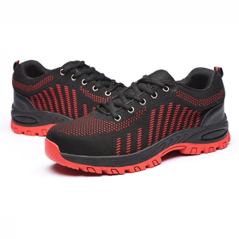 Steel Toe Work Shoes Lightweight Breathable Anti-slip Waterproof Rubber Outsole Safety Lace-up Sneakers Industrial Construction
Steel Toe Work Shoes Lightweight Breathable Anti-slip Waterproof Rubber Outsole Safety Lace-up Sneakers Industrial Construction