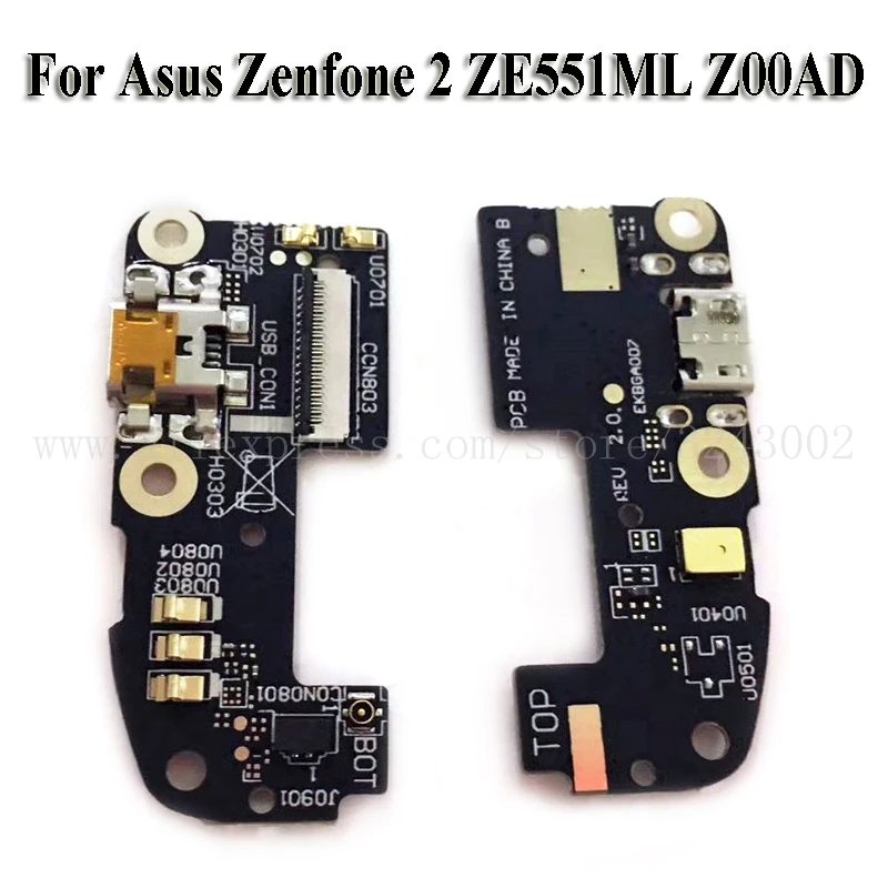Для Asus Zenfone 2 ZE551ML Z00AD Micro Зарядка через usb Порты и разъёмы Flex кабель Dock Connector доска