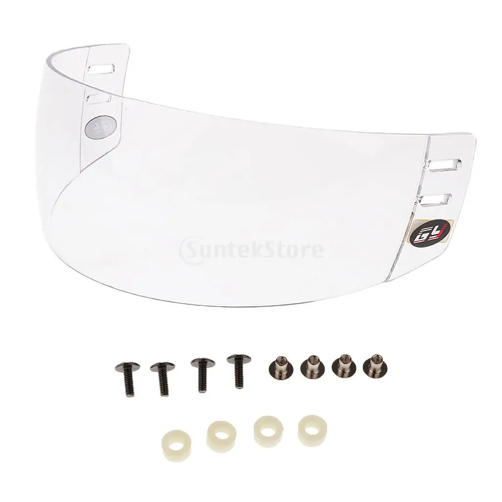 CE Certification Anti-fog Anti-scratch Coating Ice Hockey Visor Face Shield with Mounting Hardwares
CE Certification Anti-fog Anti-scratch Coating Ice Hockey Visor Face Shield with Mounting Hardwares