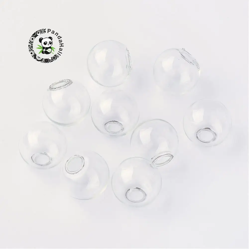 10mm 1000pcs Round Mechanized Blown Glass Globe Beads, for Stud Earring Fings or Crafts, Half Drilled, Clear, 10mm, Hole: 3.5mm
10mm 1000pcs Round Mechanized Blown Glass Globe Beads, for Stud Earring Fings or Crafts, Half Drilled, Clear, 10mm, Hole: 3.5mm