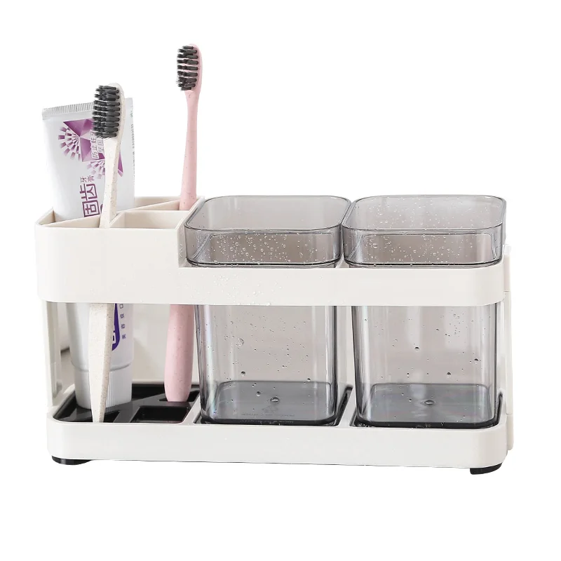 Multifunction Toothbrush Toothpaste Storage Rack With Tooth Cup Bathroom Toothbrush Storage Organizer Toothpaste Storage Holder
Multifunction Toothbrush Toothpaste Storage Rack With Tooth Cup Bathroom Toothbrush Storage Organizer Toothpaste Storage Holder