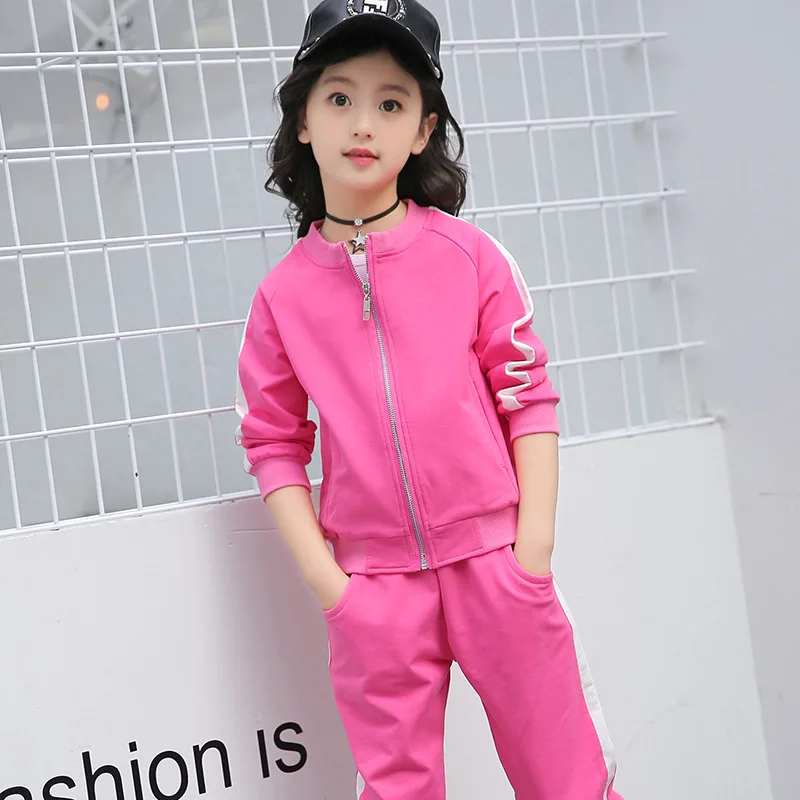 Kids Clothes Spring Autumn Long Sleeve Splice Children's Set Cotton O-neck Zipper Children+pants Sports Baby Girl Clothe
Kids Clothes Spring Autumn Long Sleeve Splice Children's Set Cotton O-neck Zipper Children+pants Sports Baby Girl Clothe