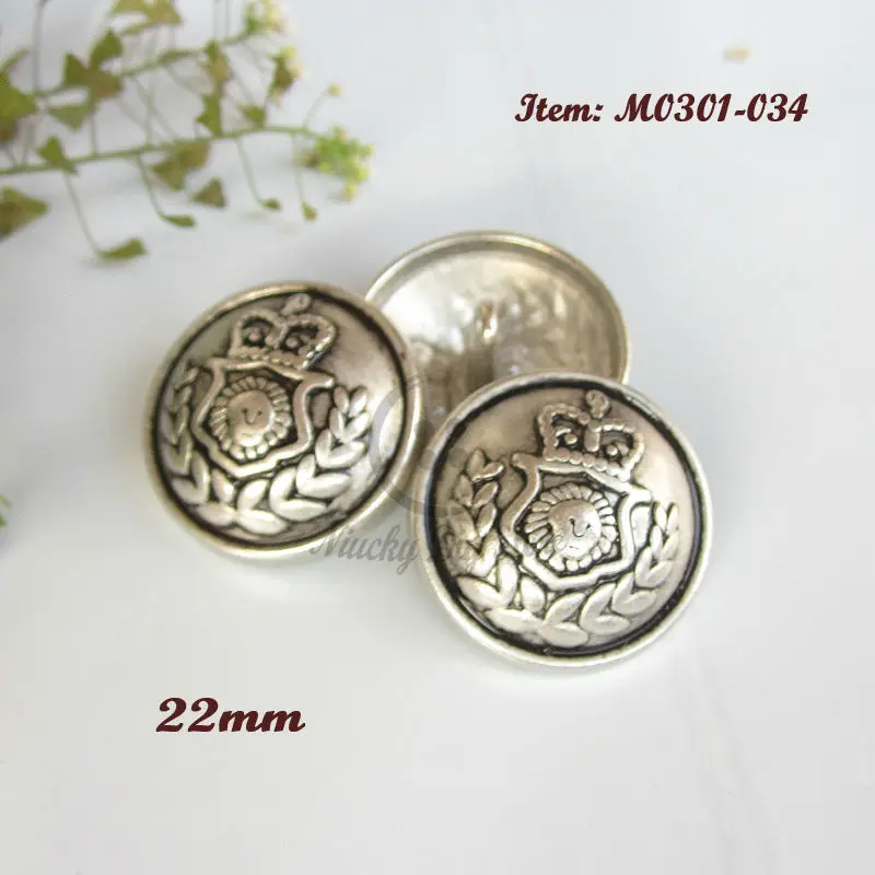 50pcs 22mm antique silver Metal coat buttons dedicated men's suit woollen overcoat buttons shank spot wholesale
50pcs 22mm antique silver Metal coat buttons dedicated men's suit woollen overcoat buttons shank spot wholesale