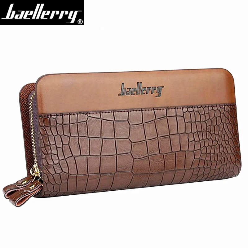 Double Zipper Men Wallets High Quality Leather Wallet Men Card Holder Crocodile pattern Male Clutch With Coin Pocket Money bag
Double Zipper Men Wallets High Quality Leather Wallet Men Card Holder Crocodile pattern Male Clutch With Coin Pocket Money bag