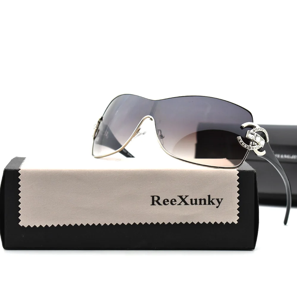 Fashion Sexy Sunglasses Women 2021 Crystal Diamond Oversized Lenses Gradient Sunglass Brand Designer Shades UV400 lunette femme
Fashion Sexy Sunglasses Women 2021 Crystal Diamond Oversized Lenses Gradient Sunglass Brand Designer Shades UV400 lunette femme