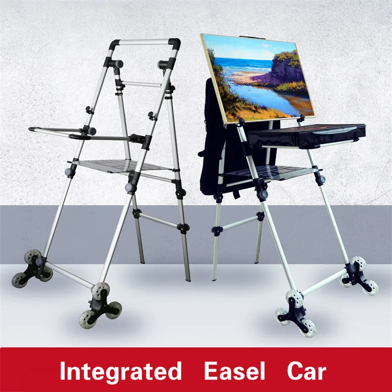 Integrated Easel Car Outdoor Caballete Pintura Multifunctional Painting Cart Silent Wheel Artist Oil Easel for Painting Stand
Integrated Easel Car Outdoor Caballete Pintura Multifunctional Painting Cart Silent Wheel Artist Oil Easel for Painting Stand