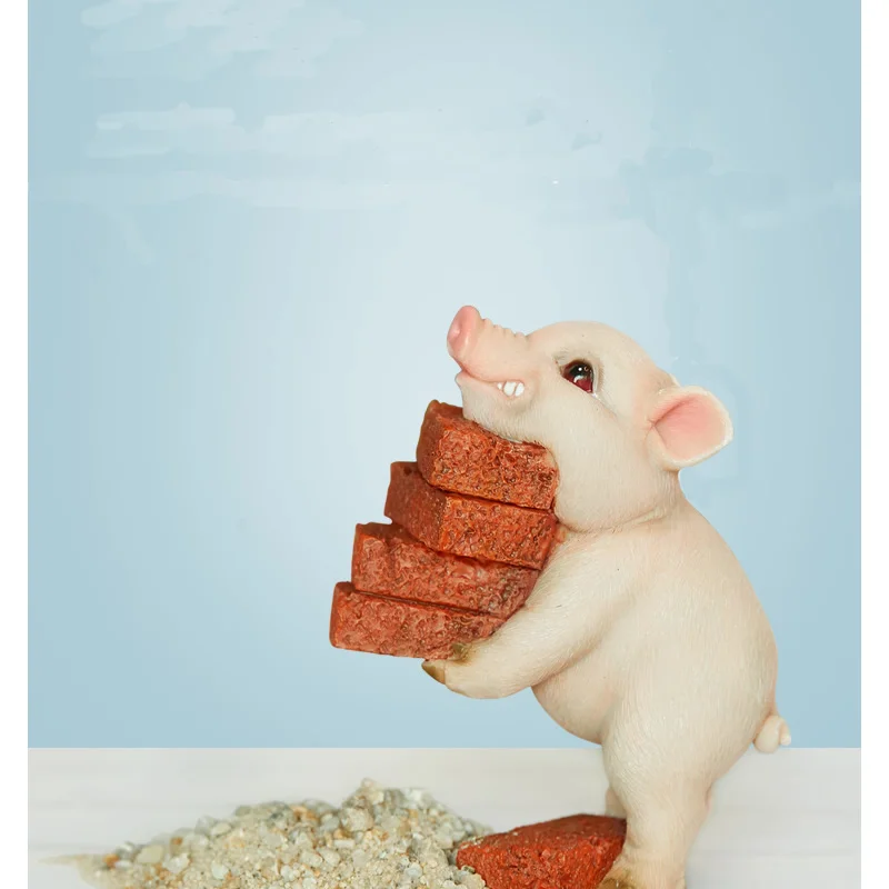 High Quality Cute Creative Pig Statue Carrying Bricks Resin Desk Ornaments Birthday Christmas Gift Home Office Party Decoration
High Quality Cute Creative Pig Statue Carrying Bricks Resin Desk Ornaments Birthday Christmas Gift Home Office Party Decoration