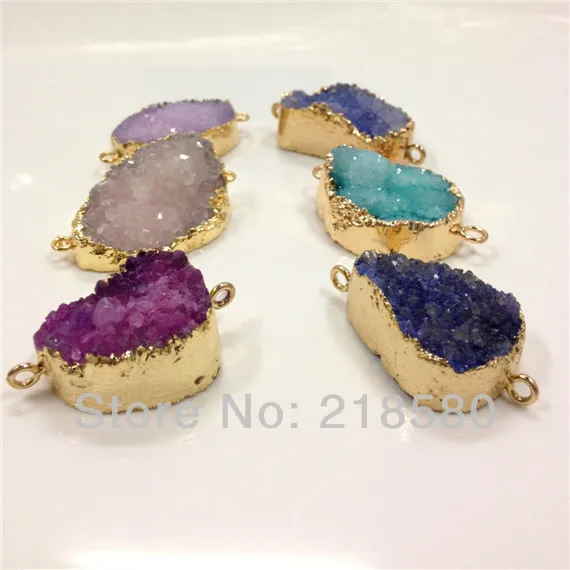 H-DPB15 10pcs Water Drop Druzy Pendant Charm Mix Color Pink Blue Drusy Crystal Connector Gold Color 30mm-40mm
H-DPB15 10pcs Water Drop Druzy Pendant Charm Mix Color Pink Blue Drusy Crystal Connector Gold Color 30mm-40mm