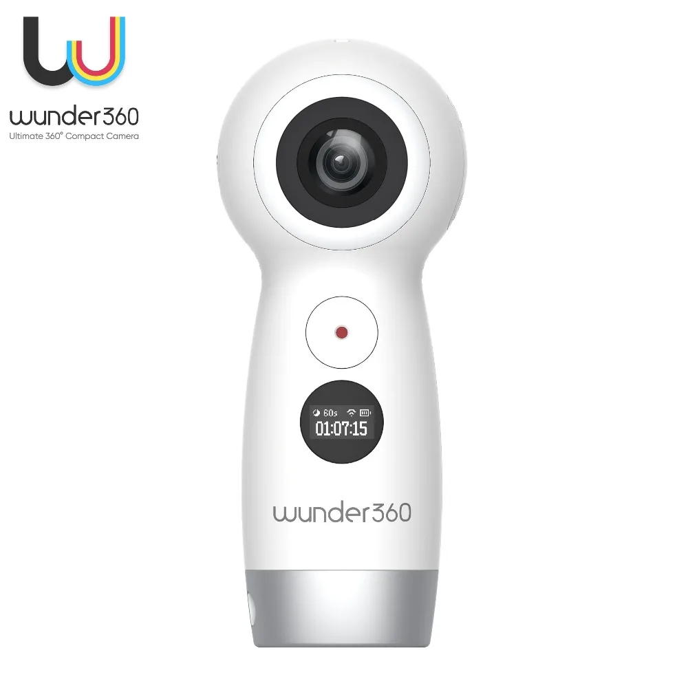 Wunder360 360 мини Экшн камера с Wi Fi панорамный Камера Dual объектив 4 К VR видео для samsung OPPO