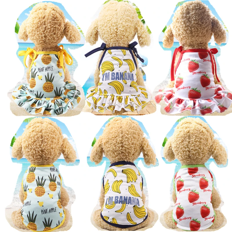 New Cotton Pet Clothes Cute Fruit Pattern Dress and T-shirts Lovers Suit Small Medium Cat Dog Clothes Pet Supplies Dropshopping
New Cotton Pet Clothes Cute Fruit Pattern Dress and T-shirts Lovers Suit Small Medium Cat Dog Clothes Pet Supplies Dropshopping