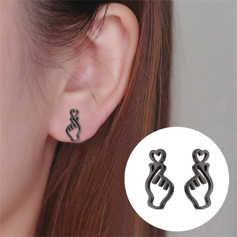Yiustar Romantic Gold Hand Earring in Stud Earrings Minimalist Stainless Steel Earrings Stud Love Jewelry for Women Girls Gifts
Yiustar Romantic Gold Hand Earring in Stud Earrings Minimalist Stainless Steel Earrings Stud Love Jewelry for Women Girls Gifts