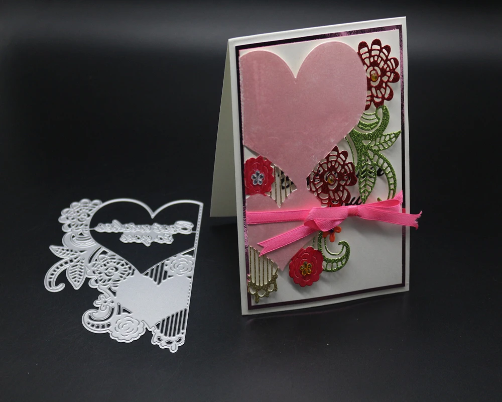 Heart-shaped flower design metal cutting mold scrapbook album embossed relief DIY paper card making decorative mold crafts
Heart-shaped flower design metal cutting mold scrapbook album embossed relief DIY paper card making decorative mold crafts