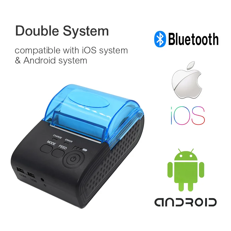 ZJiang POS-5805LN Portable Mini 58mm Thermal Printer 1 to 8 Bluetooth Wireless QR Code Android Driver Receipt Bluetooth Printer
ZJiang POS-5805LN Portable Mini 58mm Thermal Printer 1 to 8 Bluetooth Wireless QR Code Android Driver Receipt Bluetooth Printer