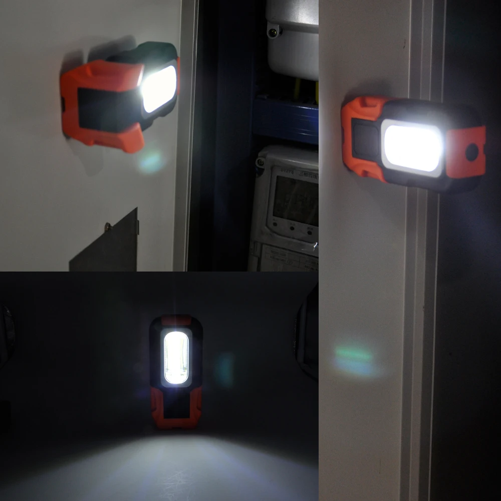 Super Bright Portable 3W COB LED Work Light Inspection Lamp Hand Torch Magnetic Camping Tent Lantern With Hook Magnet
Super Bright Portable 3W COB LED Work Light Inspection Lamp Hand Torch Magnetic Camping Tent Lantern With Hook Magnet