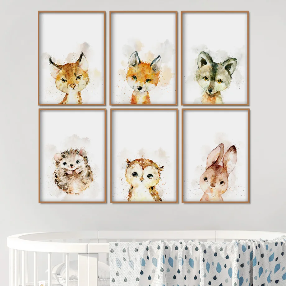 Cute Fox Rabbit Owl Hedgehog Wall Art Canvas Painting Nordic Posters And Prints Cartoon Wall Pictures For Kids Room Decor
Cute Fox Rabbit Owl Hedgehog Wall Art Canvas Painting Nordic Posters And Prints Cartoon Wall Pictures For Kids Room Decor