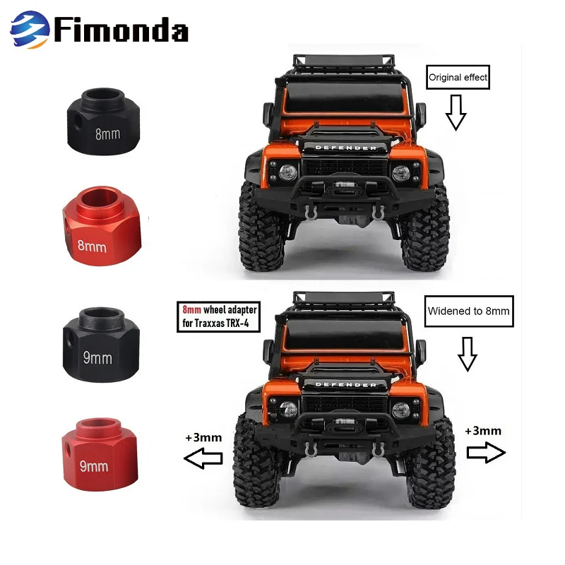 Aluminum Alloy Widened Adapter Wheelbase Upgrade Kit for 1/10 RC Crawler TRX4 Sport Defender TRX6 Metal Upgrade Parts
Aluminum Alloy Widened Adapter Wheelbase Upgrade Kit for 1/10 RC Crawler TRX4 Sport Defender TRX6 Metal Upgrade Parts