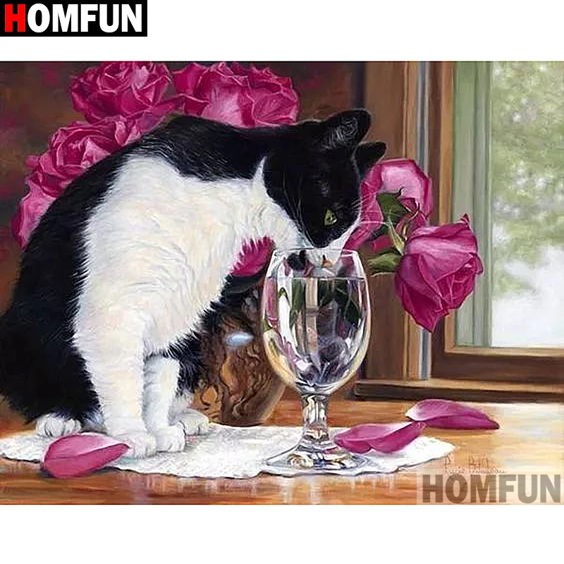 HOMFUN Full Square/Round Drill 5D DIY Diamond Painting "Animal cat" Embroidery Cross Stitch 3D Home Decor Gift A13295
HOMFUN Full Square/Round Drill 5D DIY Diamond Painting "Animal cat" Embroidery Cross Stitch 3D Home Decor Gift A13295