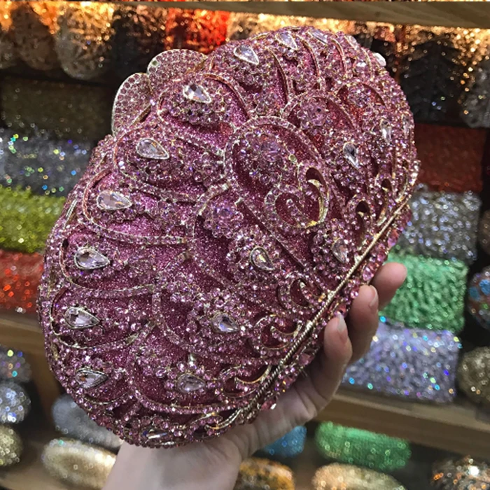 2018 Evening Crystal Bag purple Stones rhinestone Clutch Evening Bag Female Party Purse Wedding Clutch Bag pink/red/silver lady
2018 Evening Crystal Bag purple Stones rhinestone Clutch Evening Bag Female Party Purse Wedding Clutch Bag pink/red/silver lady