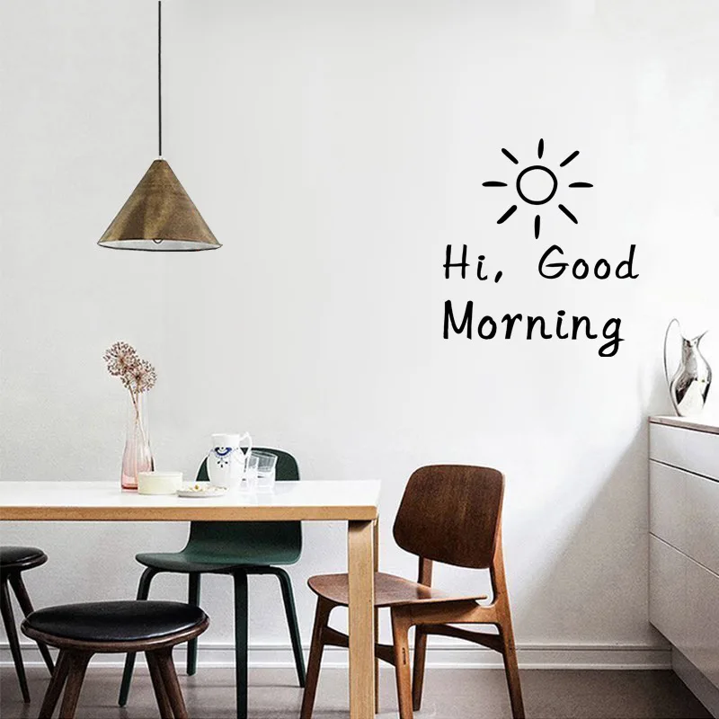 Wall Art Stickers hi good morning Bedroom Letter DIY Kids Rooms Decoration Wall Decals Home Decor Wall Mural Decals
Wall Art Stickers hi good morning Bedroom Letter DIY Kids Rooms Decoration Wall Decals Home Decor Wall Mural Decals
