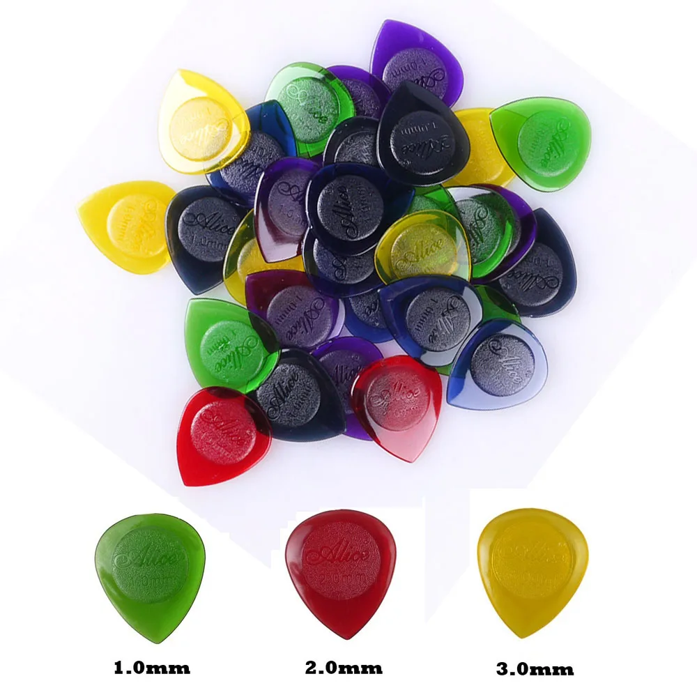 30 pcs Alice Guitar Bass Picks Durable Transparent Pure Color Water Drop Plectrum Mix 1.0mm 2.0mm 3.0mm Thickness Guitar Parts
30 pcs Alice Guitar Bass Picks Durable Transparent Pure Color Water Drop Plectrum Mix 1.0mm 2.0mm 3.0mm Thickness Guitar Parts