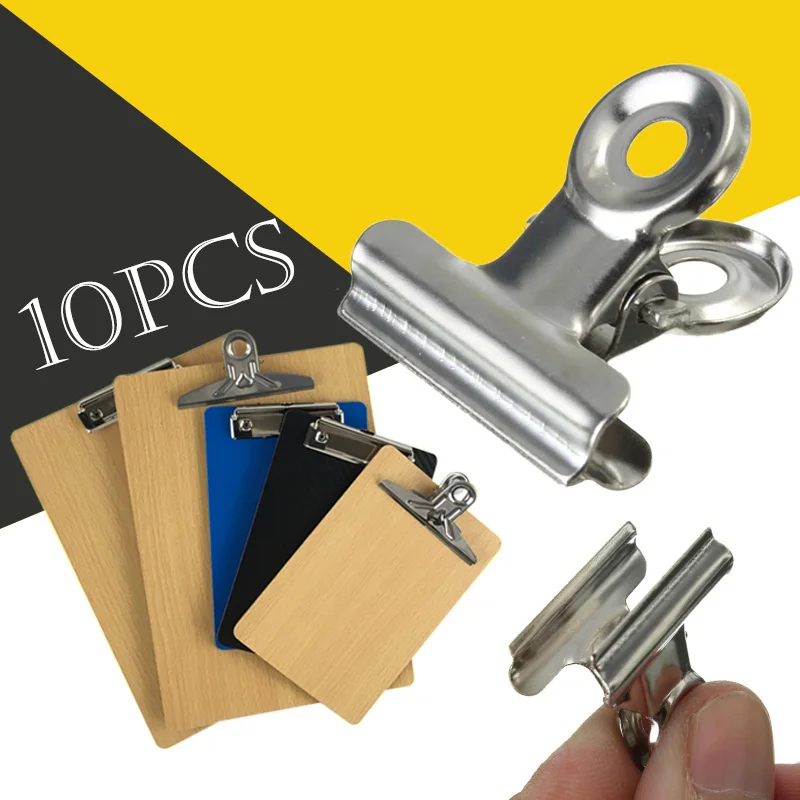 Cobee 10pcs Mini Bulldog Stainless Steel Silver Metal Paper Letter Binder Clips Office Accessories Supplies Metal Clips
Cobee 10pcs Mini Bulldog Stainless Steel Silver Metal Paper Letter Binder Clips Office Accessories Supplies Metal Clips