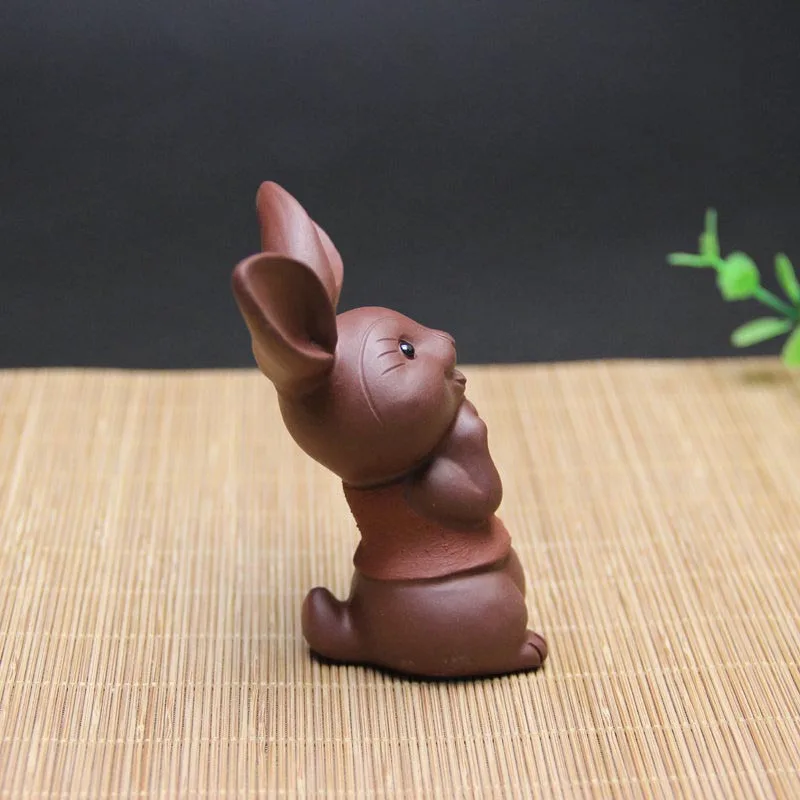Authentic Yixing Purple Clay Tea Pet Lovely Lucky Rabbit Figurine Desktop Decoration Tea Accessories Home Furnishings New Crafts
Authentic Yixing Purple Clay Tea Pet Lovely Lucky Rabbit Figurine Desktop Decoration Tea Accessories Home Furnishings New Crafts