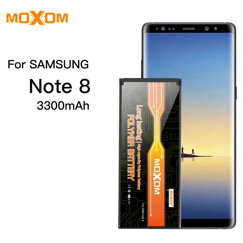 Оригинальный сменный аккумулятор MOXOM, аккумулятор для телефонов Samsung GALAXY Note 8, N950, N950F, N950U, N950N, 3300 мАч + Инструменты
Оригинальный сменный аккумулятор MOXOM, аккумулятор для телефонов Samsung GALAXY Note 8, N950, N950F, N950U, N950N, 3300 мАч + Инструменты