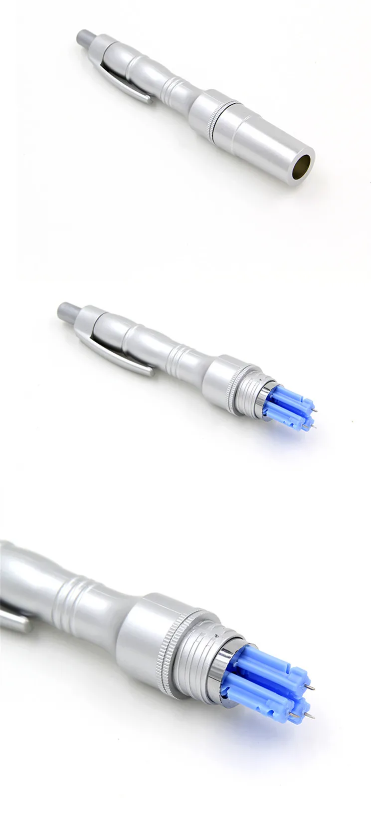 new 1 pcs pen + 100pcs needles Cupping device pen lancing needles massage stick Twist Off Lancets for Blood test