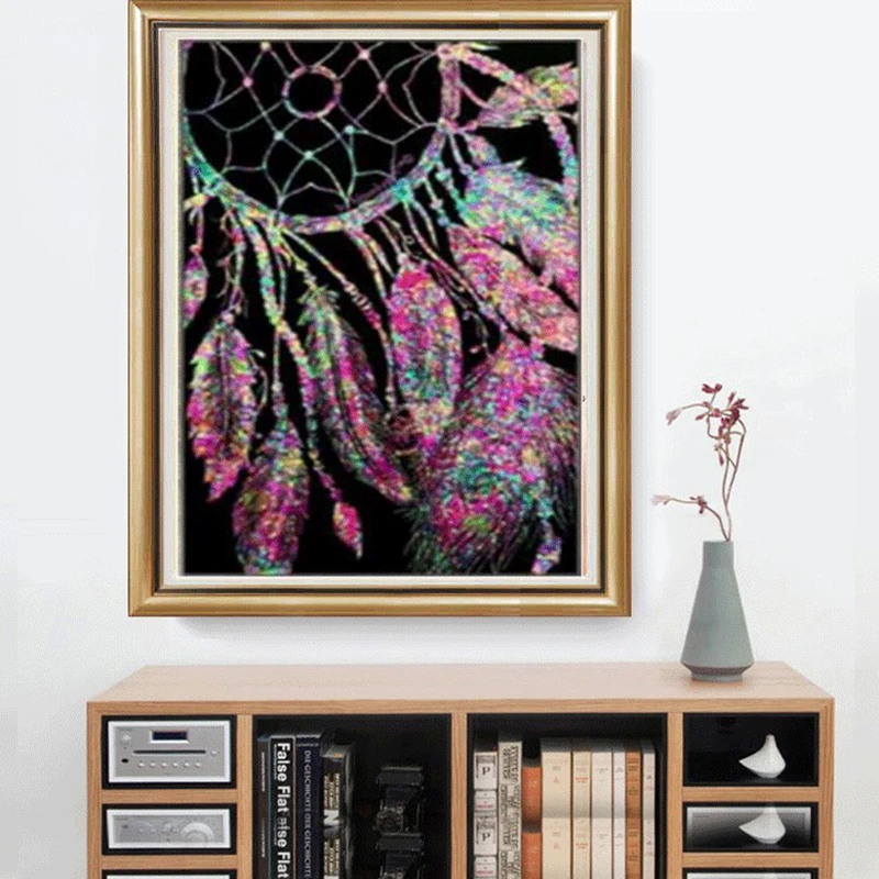 DIY 5D Diamond Painting Catcher's Black Bottom Feather Cross Stitch Diamond Embroidery Patterns Diamond Mosaic Decoration 30x40
DIY 5D Diamond Painting Catcher's Black Bottom Feather Cross Stitch Diamond Embroidery Patterns Diamond Mosaic Decoration 30x40
