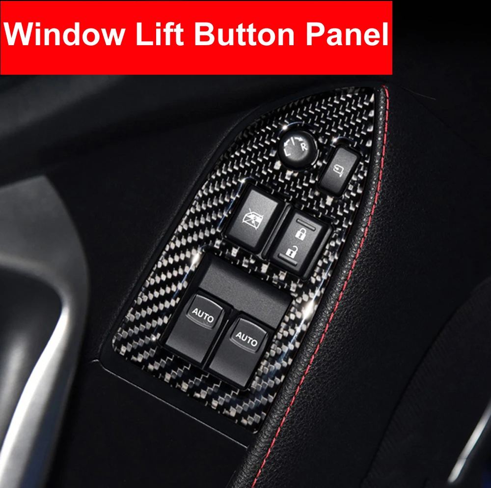 LHD RHD Car Interior Carbon Fiber Window Lift Button Decorative Frame Modification Trim Auto Stickers For Subaru BRZ Toyota 86
LHD RHD Car Interior Carbon Fiber Window Lift Button Decorative Frame Modification Trim Auto Stickers For Subaru BRZ Toyota 86