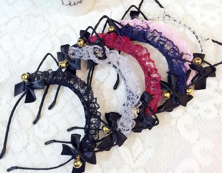 Lace Cat Ears Hair Hoop Headband Hair Accessories for Girls Cute Bell Bowknot Hair Band Headwear
Lace Cat Ears Hair Hoop Headband Hair Accessories for Girls Cute Bell Bowknot Hair Band Headwear