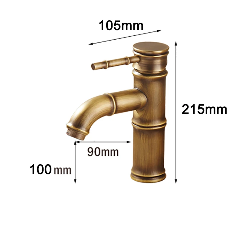 Antique Bamboo Bathroom Faucet Single Handle Bamboo Water Tap Antique bronze finish Brass Basin Sink Faucet
Antique Bamboo Bathroom Faucet Single Handle Bamboo Water Tap Antique bronze finish Brass Basin Sink Faucet