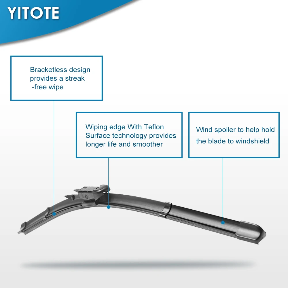 YITOTE стеклоочистителей для Cadillac STS Fit Pinch Tab Arms 2004 2005 2006 2007 2008 2009 2010 2011 | Автомобили и