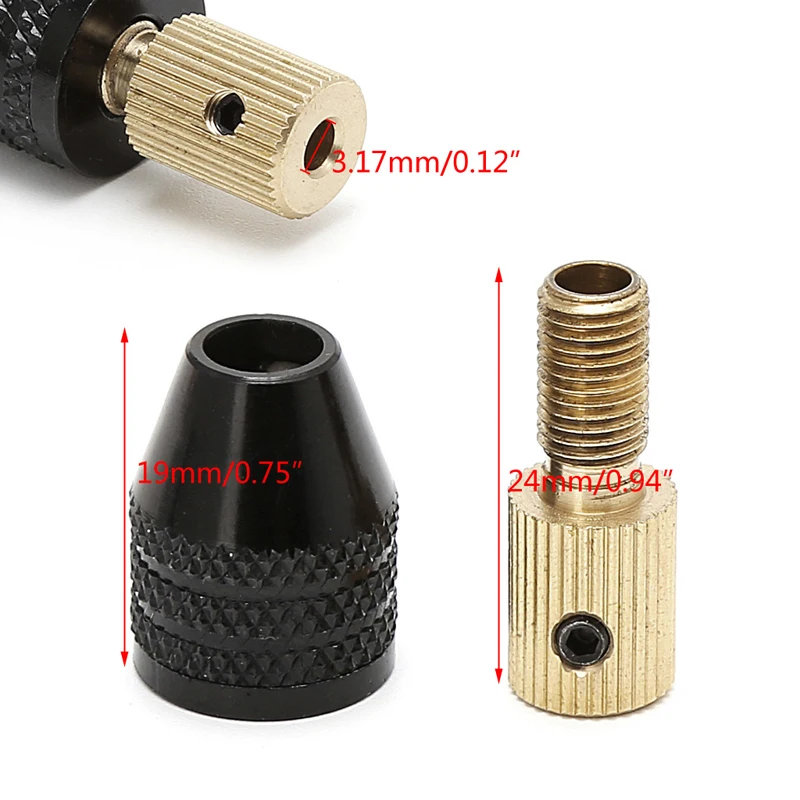 3.17mm Electric Motor Shaft Mini Chuck Fixture Clamp 0.3mm-3.5mm Small To Drill Bit Micro Chuck Fixing Device
3.17mm Electric Motor Shaft Mini Chuck Fixture Clamp 0.3mm-3.5mm Small To Drill Bit Micro Chuck Fixing Device