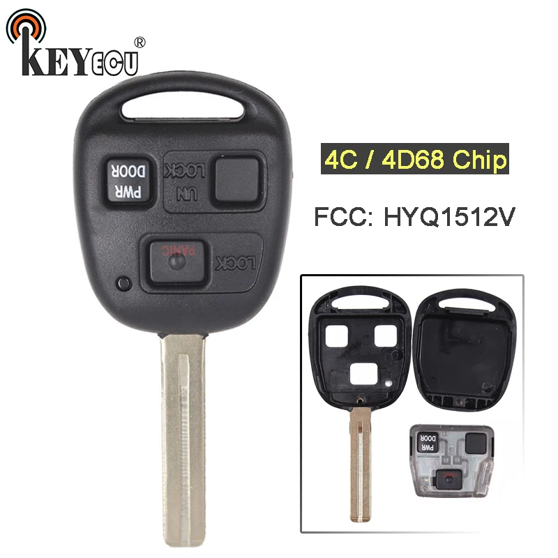 Чип KEYECU 4C / 4D68 FCC: HYQ1512V запасная деталь для Lexus ES300 GS300 IS300 GS400 GS430 LS400|Ключ от авто| |