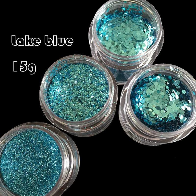 UV nail glitter powder Lake blue dust Platinum Color shimmer Hexagon sequins powder 4 Sizes Colors for Choose 402
UV nail glitter powder Lake blue dust Platinum Color shimmer Hexagon sequins powder 4 Sizes Colors for Choose 402