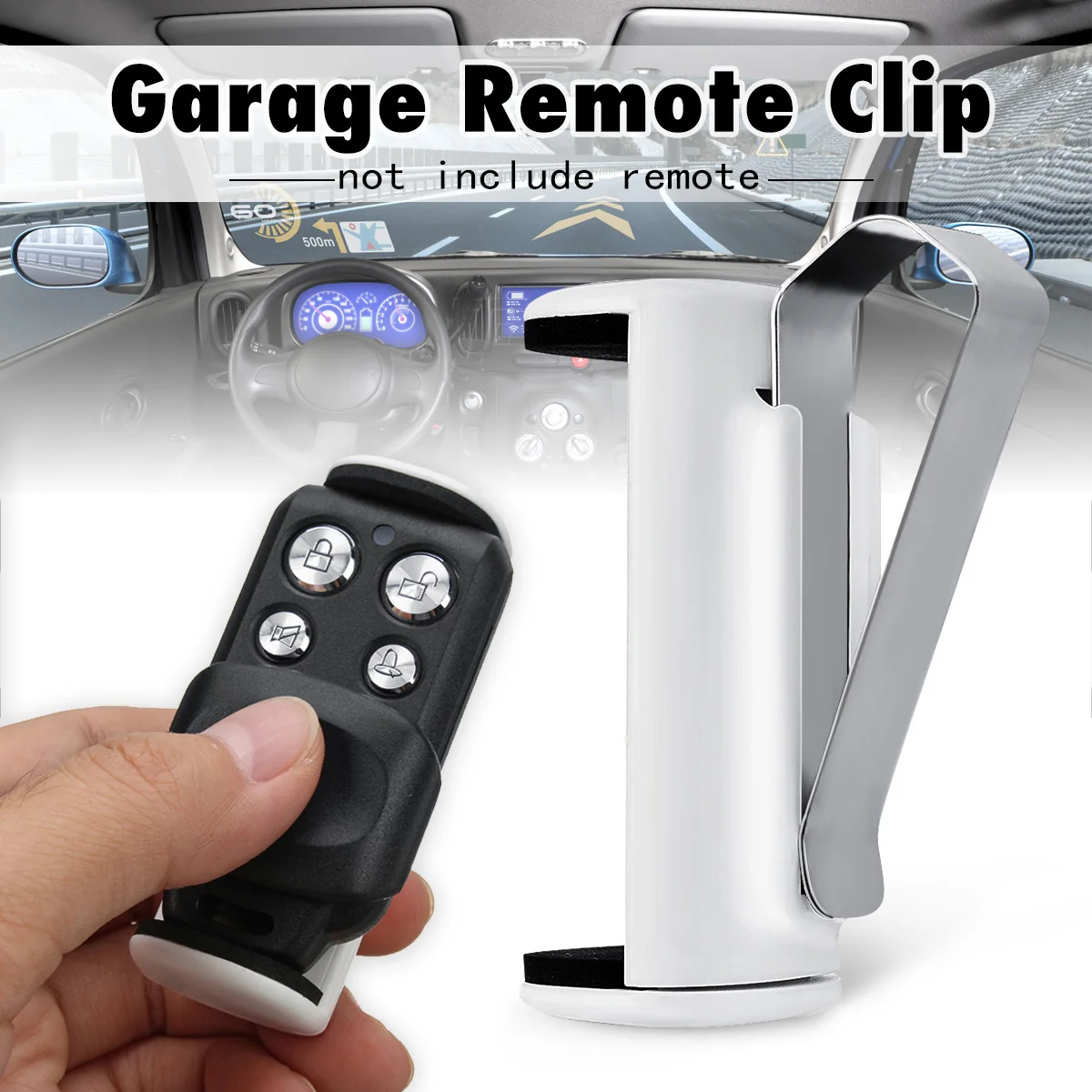 Garage Remote Mount Clip Sun Visor Bracket for ATA PTX4 Merlin Craftsman for Chamberlain LiftMaster
Garage Remote Mount Clip Sun Visor Bracket for ATA PTX4 Merlin Craftsman for Chamberlain LiftMaster