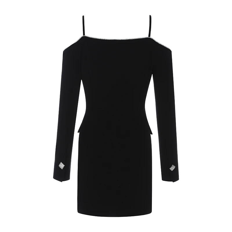INDRESSME 2019 New Off the Shoulder Double Breasted Blazer Sexy Spaghetti Straps V Neck Mini Dress Party Women Dress
INDRESSME 2019 New Off the Shoulder Double Breasted Blazer Sexy Spaghetti Straps V Neck Mini Dress Party Women Dress