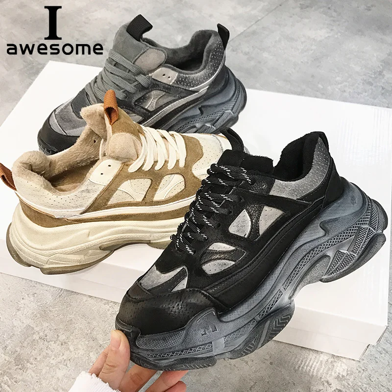 Retro Dirty Women's Chunky Sneaker Vintage Platform Women Dad Sneakers Thick Sole Shoes Genuine Leather Ladies Flats Trainers
Retro Dirty Women's Chunky Sneaker Vintage Platform Women Dad Sneakers Thick Sole Shoes Genuine Leather Ladies Flats Trainers