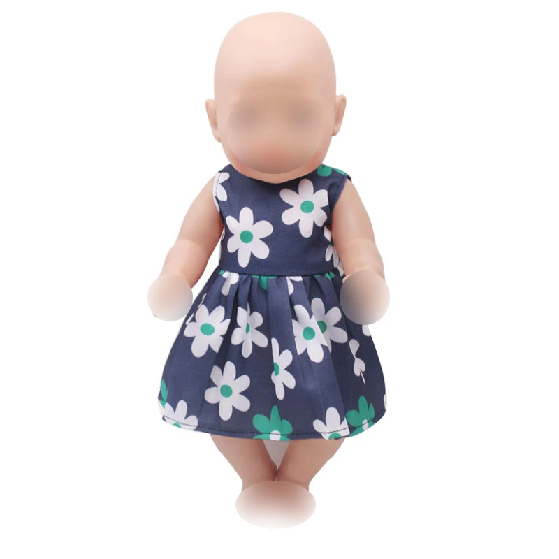 Doll clothes printed navy dress fit 43 cm baby dolls and 18 inch Girl dolls clothing accessories f314
Doll clothes printed navy dress fit 43 cm baby dolls and 18 inch Girl dolls clothing accessories f314