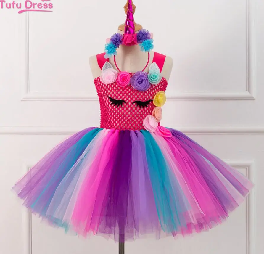 2019 Flower Girls Unicorn Tutu Dress Pastel Rainbow Princess Girls Birthday Party Dress Children Kids Halloween Unicorn Costume
2019 Flower Girls Unicorn Tutu Dress Pastel Rainbow Princess Girls Birthday Party Dress Children Kids Halloween Unicorn Costume