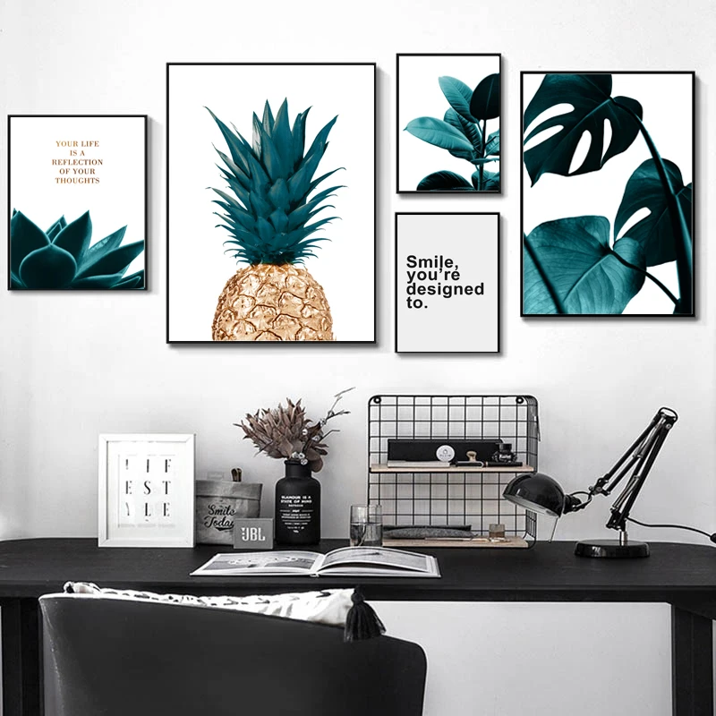 Nordic Green Leaf Plants Pineapple Art Posters And Prints Modern Wall Art Canvas Painting Wall Pictures Canvas Art Unframed
Nordic Green Leaf Plants Pineapple Art Posters And Prints Modern Wall Art Canvas Painting Wall Pictures Canvas Art Unframed