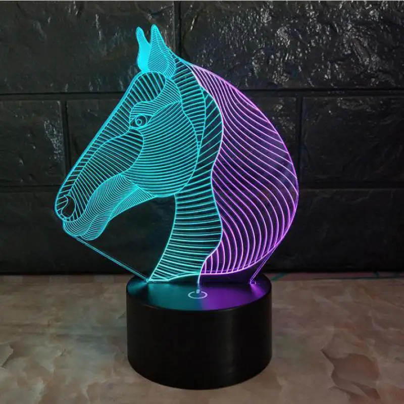 Horse Colorful RGB Novelty 3d Led Lamp Luminaria De Mesa Novelty 3d Lamp Luminaria Led Led Night Light Kids Lamps
Horse Colorful RGB Novelty 3d Led Lamp Luminaria De Mesa Novelty 3d Lamp Luminaria Led Led Night Light Kids Lamps