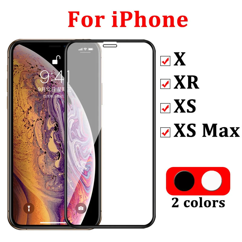 Защитное стекло 10D для Apple iphone x xr | Мобильные телефоны и аксессуары
