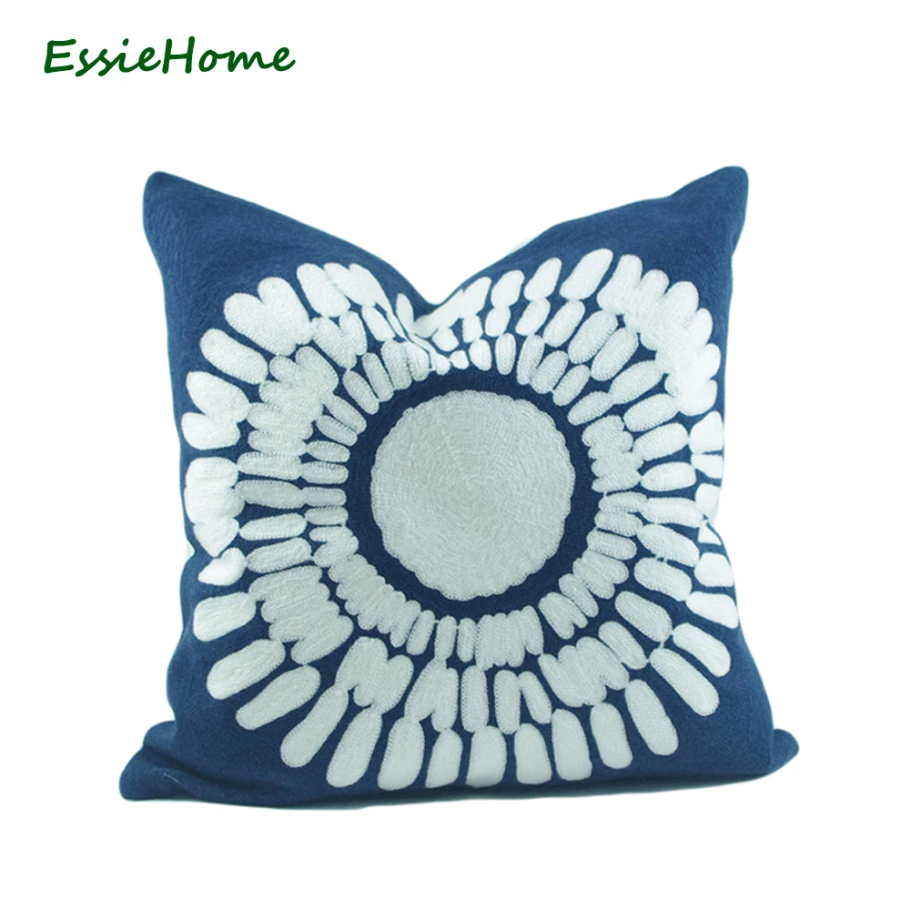 ESSIE HOME наволочка для подушки 18x18 дюймов наволочка для подушки тёмно-синий вязаный крючком высококачественный полностью вышитый современный классический Чехол
ESSIE HOME наволочка для подушки 18x18 дюймов наволочка для подушки тёмно-синий вязаный крючком высококачественный полностью вышитый современный классический Чехол