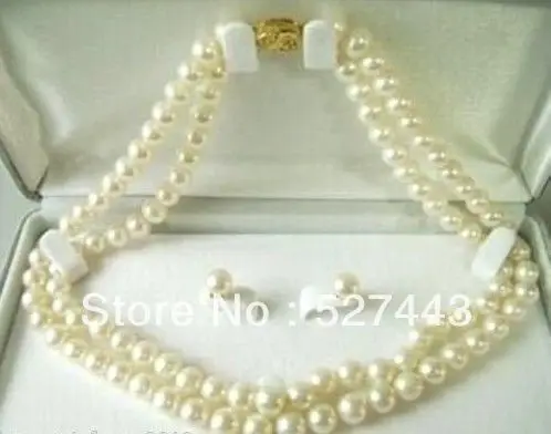 Wholesale 7-8MM Rare salt water Pearl Necklace Earring Set 18" (A0423) -Bride jewelry free shipping
Wholesale 7-8MM Rare salt water Pearl Necklace Earring Set 18" (A0423) -Bride jewelry free shipping